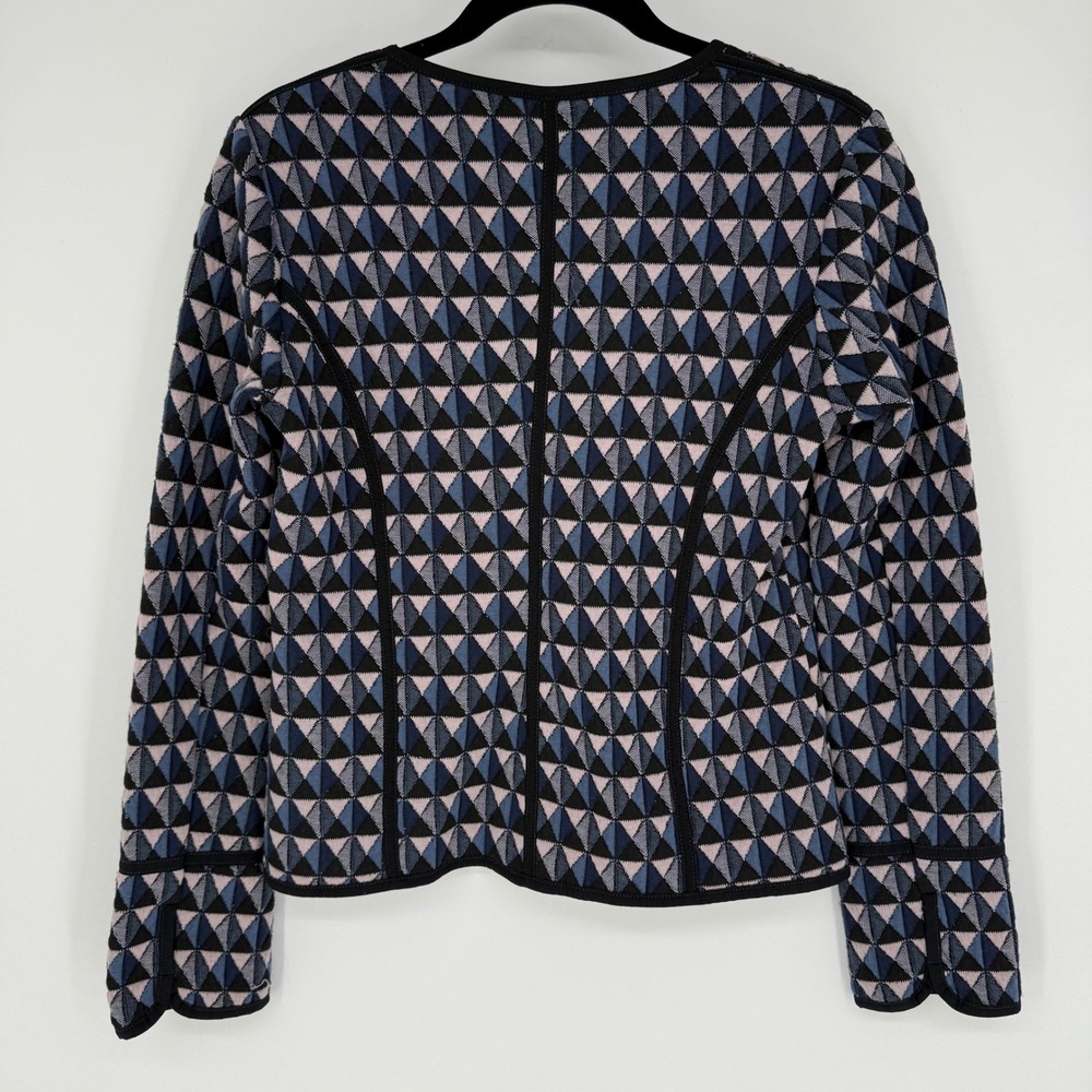 ANTHROPOLOGIE HEI HEI VALO QUILTED JACKET XS DIAMOND GEOMETRIC PRINT - Picture 10 of 10